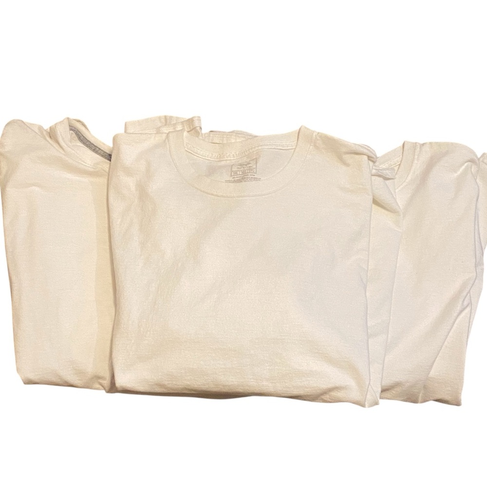 Fruit of the Loom Bundle Three Long Sleeve White T-Shirts 3XL